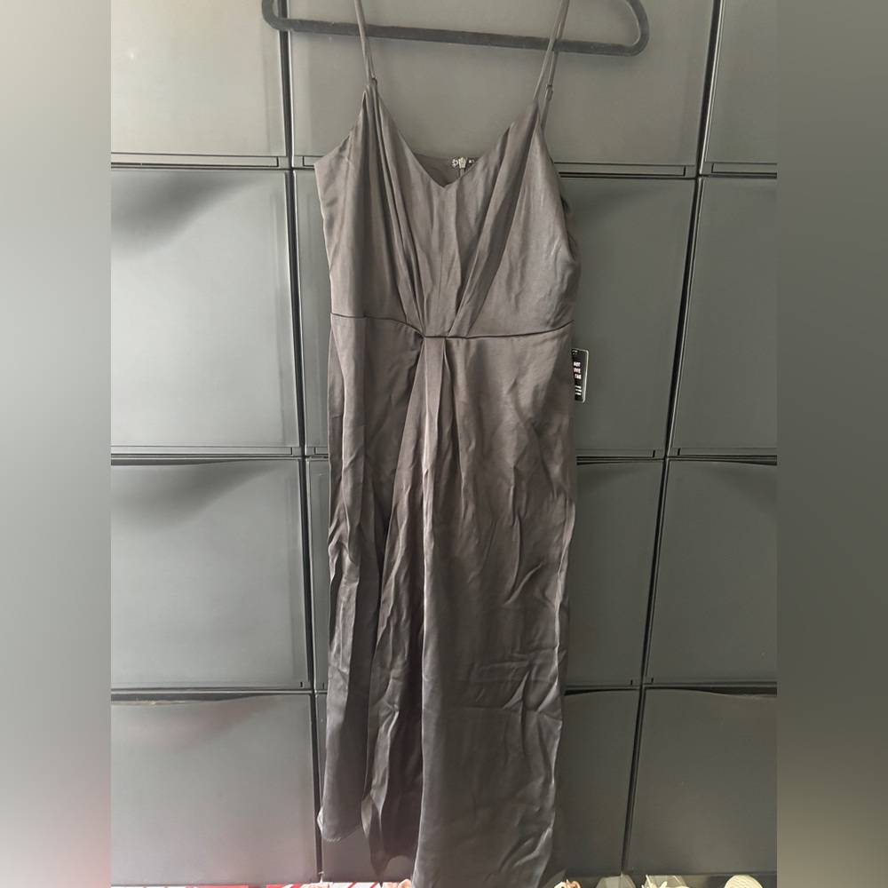 Express Black Satin Dress